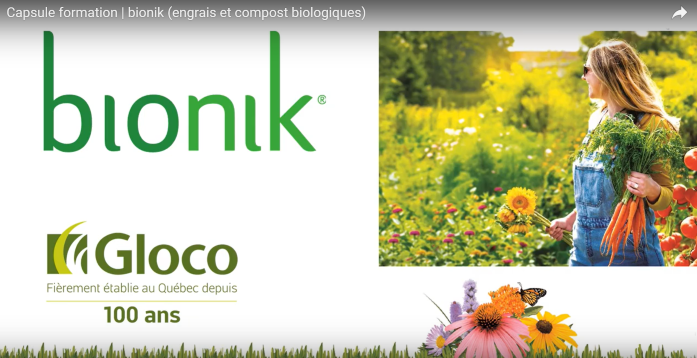 Voici la capsule de formation spécifique pour nos produits Bionik (engrais et compost biologiques).

Il s'agit...
